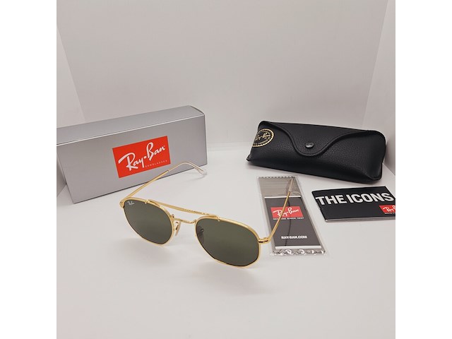 Rayban zonnebril marshal arista green - afbeelding 3 van  10