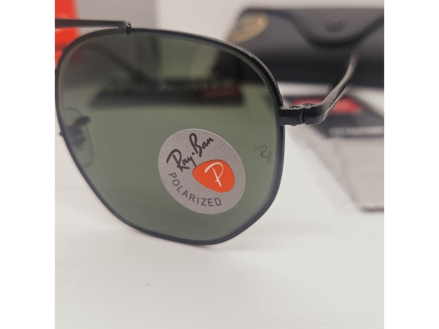 Rayban zonnebril marshal black green polarized - afbeelding 2 van  9