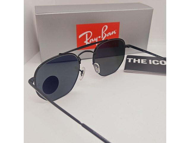 Rayban zonnebril marshal black green polarized - afbeelding 4 van  9