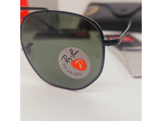 Rayban zonnebril marshal black green polarized - afbeelding 3 van  8