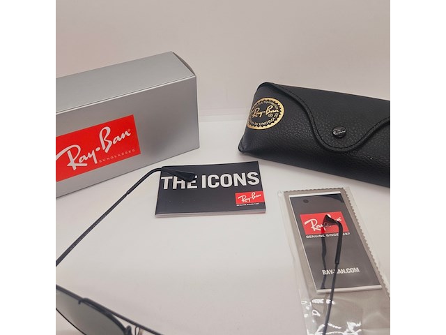 Rayban zonnebril marshal black green polarized - afbeelding 7 van  8