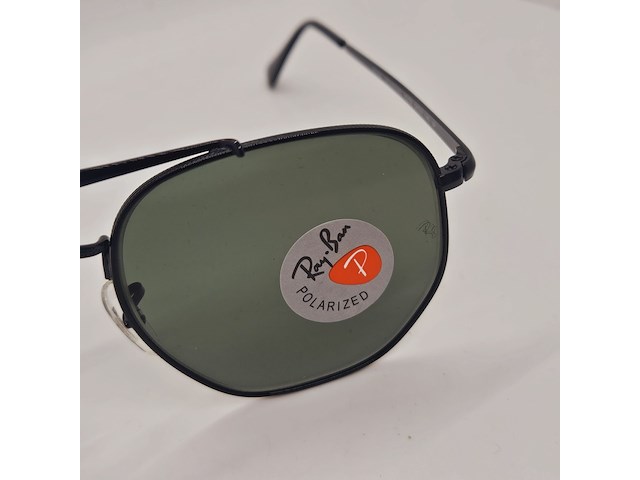 Rayban zonnebril marshal black green polarized - afbeelding 2 van  3