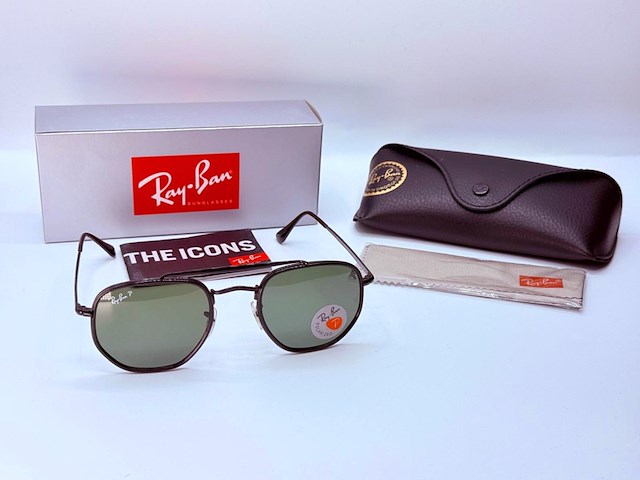 Rayban zonnebril marshal ii black green polarized - afbeelding 1 van  5