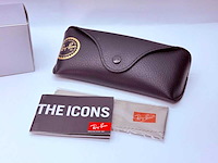 Rayban zonnebril matte gold blue polarized - afbeelding 5 van  5