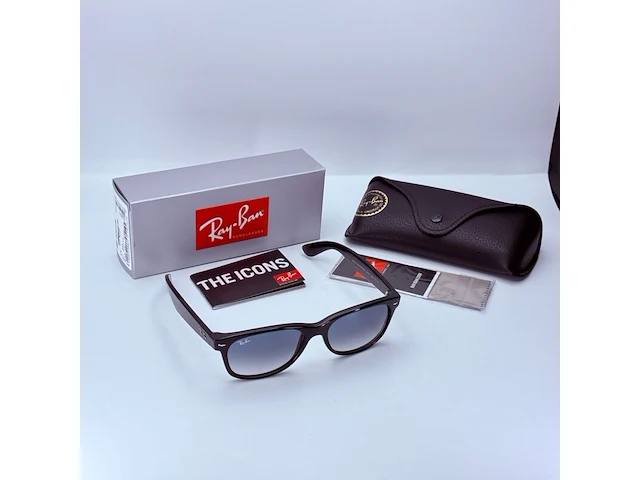 Rayban zonnebril new wayfarer black gradient blue - afbeelding 2 van  8