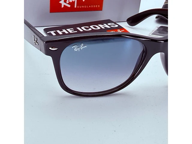 Rayban zonnebril new wayfarer black gradient blue - afbeelding 3 van  8