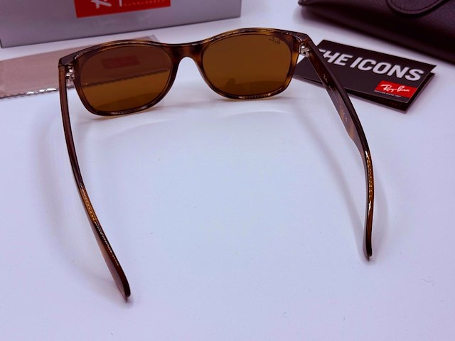 Rayban zonnebril new wayfarer tortoise brown - afbeelding 5 van  7