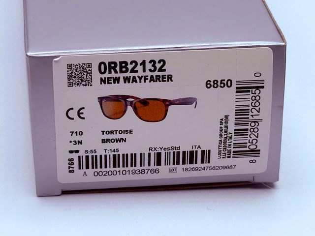 Rayban zonnebril new wayfarer tortoise brown - afbeelding 7 van  7