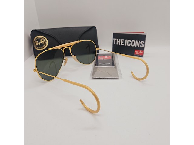 Rayban zonnebril outdoorsman arista green - afbeelding 5 van  7