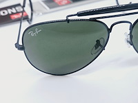 Rayban zonnebril outdoorsman black g-15 green - afbeelding 5 van  7