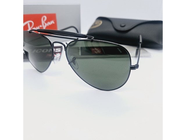 Rayban zonnebril outdoorsman black - afbeelding 4 van  11
