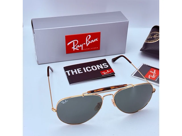 Rayban zonnebril outdoorsman ii arista green - afbeelding 1 van  8