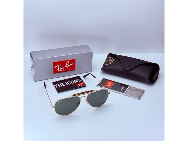 Rayban zonnebril outdoorsman ii arista green - afbeelding 2 van  8