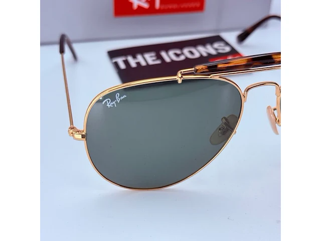 Rayban zonnebril outdoorsman ii arista green - afbeelding 3 van  8