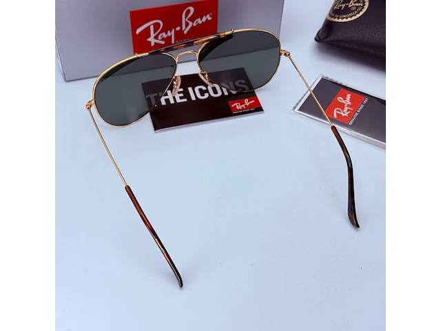 Rayban zonnebril outdoorsman ii arista green - afbeelding 6 van  8