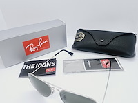 Rayban zonnebril polarized aviator large metal silver - afbeelding 6 van  11