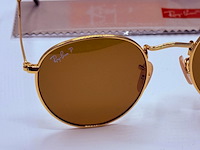 Rayban zonnebril round metal arista brown polarized - afbeelding 4 van  7