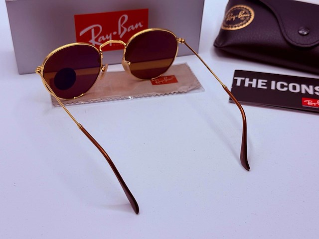 Rayban zonnebril round metal arista brown polarized - afbeelding 5 van  7