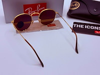 Rayban zonnebril round metal arista brown polarized - afbeelding 5 van  7