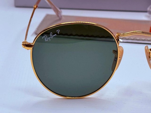 Rayban zonnebril round metal arista green polarized - afbeelding 4 van  7