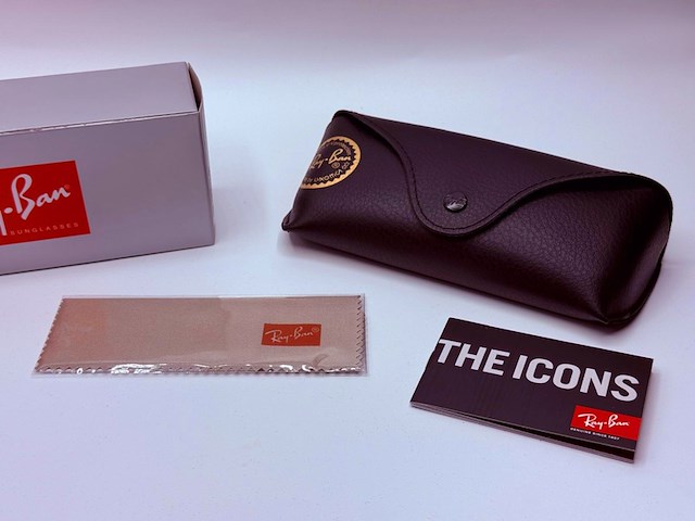 Rayban zonnebril wayfarer black grey polarized - afbeelding 5 van  7