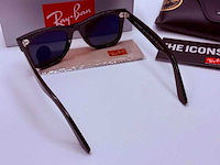 Rayban zonnebril wayfarer black grey polarized - afbeelding 5 van  7