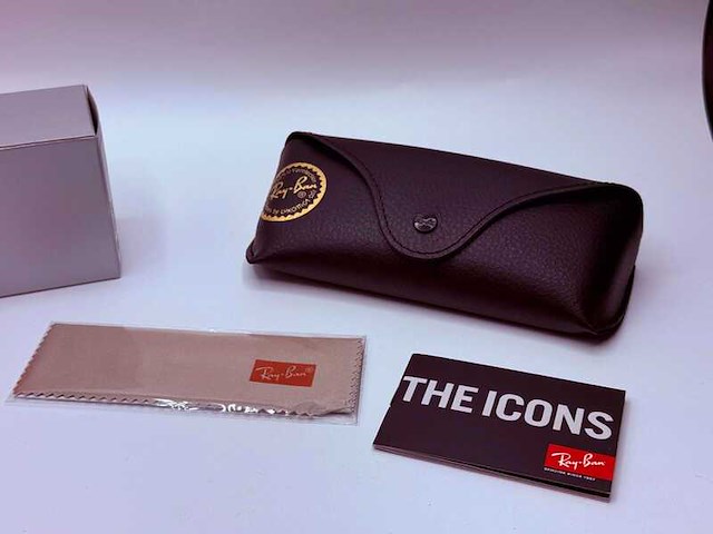 Rayban zonnebril wayfarer black grey polarized - afbeelding 6 van  7