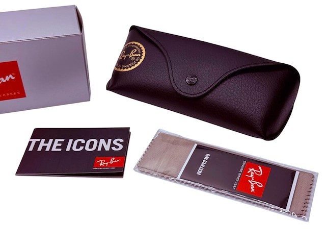 Rayban zonnebril wayfarer tortoise brown polarized - afbeelding 5 van  6