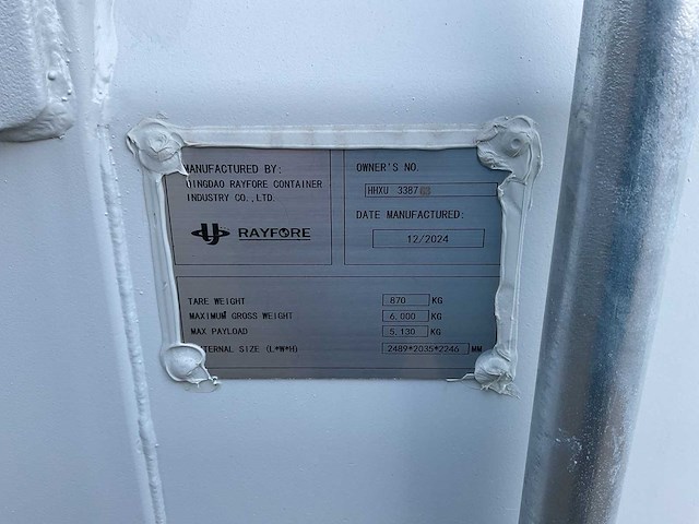 Rayfore - hhxu338763(7) - opslagcontainer 10ft - afbeelding 7 van  13