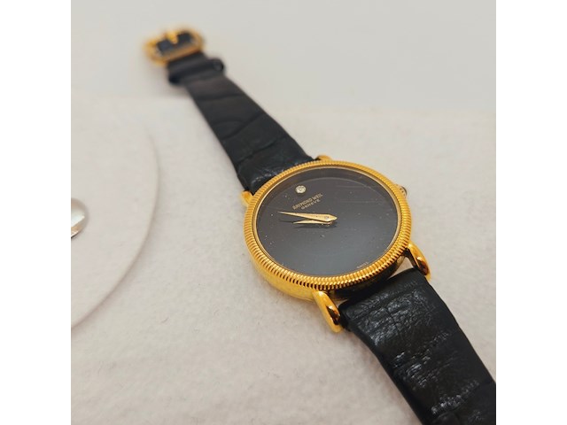 Raymond weil 18kt goud electroplated mechanisch dameshorloge - afbeelding 2 van  6