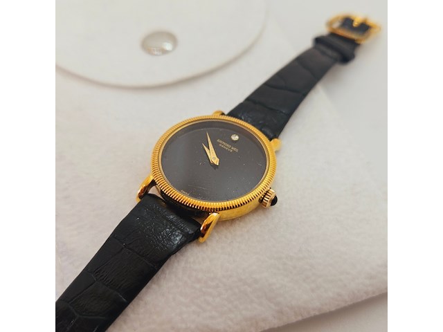 Raymond weil 18kt goud electroplated mechanisch dameshorloge - afbeelding 3 van  6