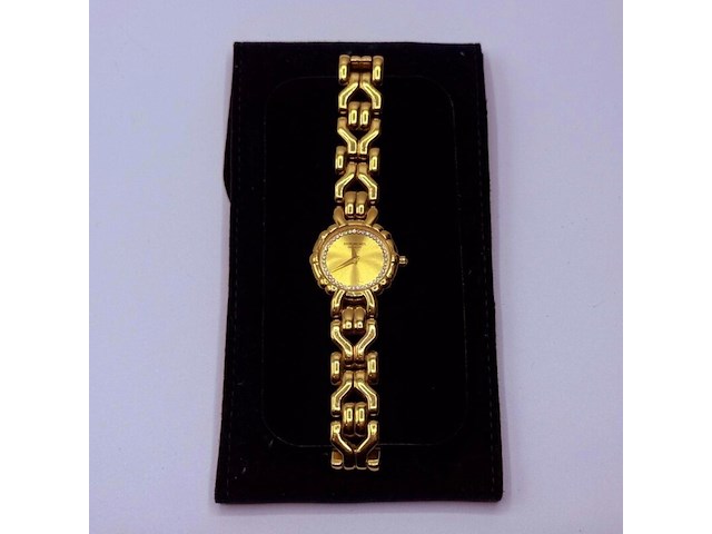 Raymond weil 3747 18kt goud ep dameshorloge met steentjes - afbeelding 2 van  8