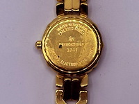 Raymond weil 3747 18kt goud ep dameshorloge met steentjes - afbeelding 6 van  8