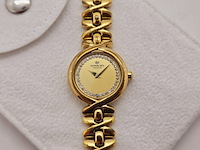 Raymond weil 9827 goldplated dameshorloge met steentjes - afbeelding 1 van  5