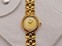 Raymond weil 9827 goldplated dameshorloge met steentjes - afbeelding 1 van  5