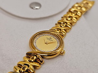 Raymond weil 9827 goldplated dameshorloge met steentjes - afbeelding 5 van  5