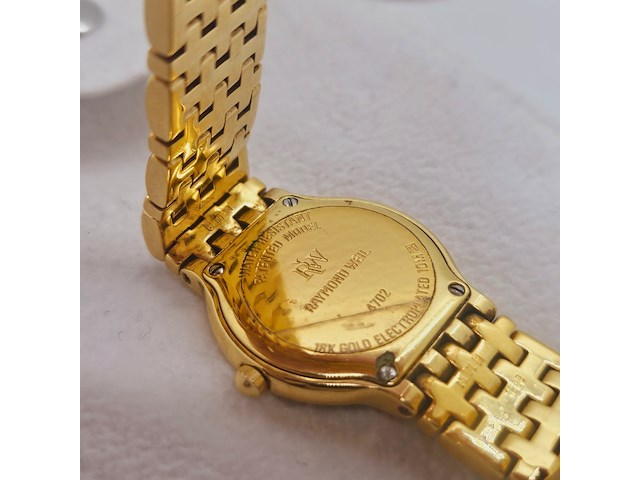 Raymond weil fidélio 18kt ep horloge met steentjes - afbeelding 6 van  6