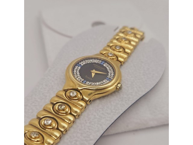 Raymond weil tosca 18kt ep horloge met steentjes - afbeelding 3 van  6