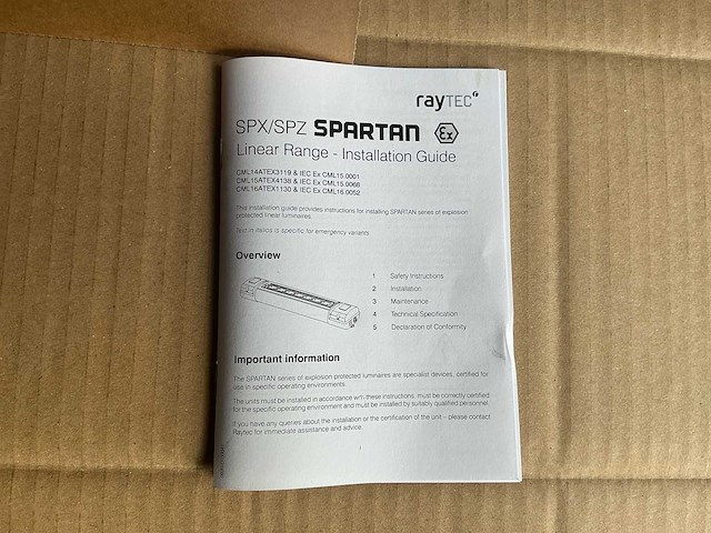 Raytec spartan spz-wl168 explosieveilige led lineaire armaturen (4x) inclusief thermon industriële heat tracing kabel - afbeelding 5 van  12