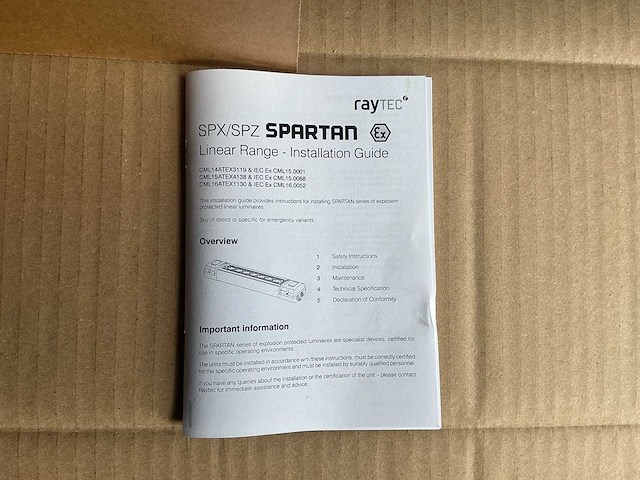 Raytec spartan spz-wl168 explosieveilige led lineaire armaturen (4x) inclusief thermon industriële heat tracing kabel - afbeelding 7 van  12