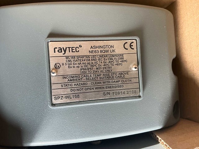 Raytec spartan spz-wl168 explosieveilige led lineaire armaturen (4x) inclusief thermon industriële heat tracing kabel - afbeelding 11 van  12