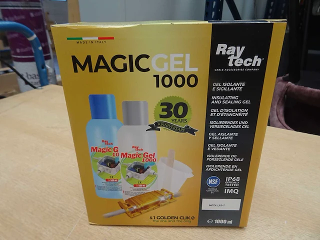 Raytech - magic gel 1000 - kabelhars (10x) - afbeelding 1 van  1