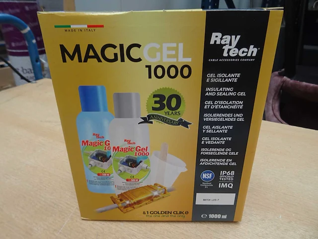 Raytech - magic gel 1000 - kabelhars (10x) - afbeelding 1 van  1