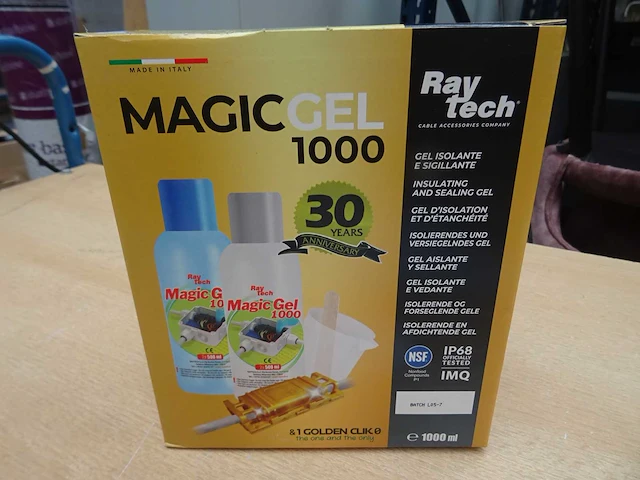 Raytech - magic gel 1000 - kabelhars (10x) - afbeelding 1 van  1