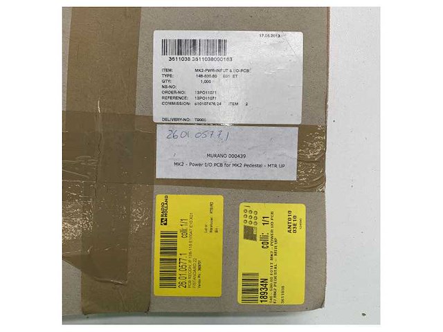 Raytheon anschutz power i/o pcb for mk2 pedestal mtr up - 148-500.60 - afbeelding 3 van  7