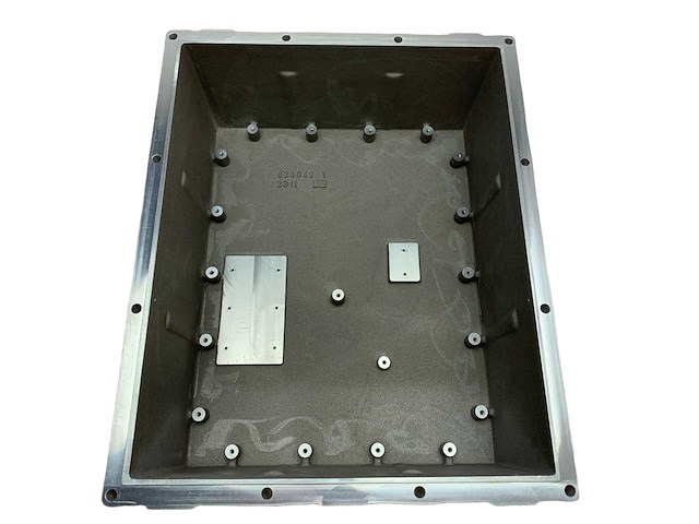 Raytheon anschutz radar casting side cover 3501346 - afbeelding 1 van  3