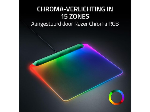 Razer firefly v2 pro gaming muismat phantom green - afbeelding 4 van  4