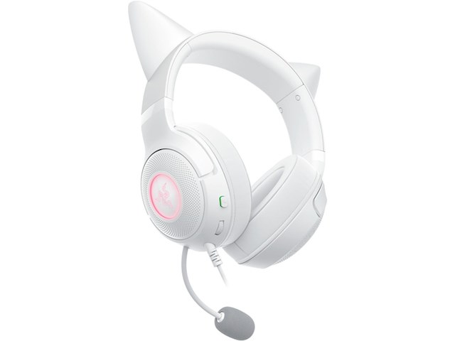 Razer kraken kitty v2 gaming headset pc 7.1 surround rgb wit - afbeelding 1 van  1