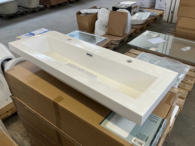 Rb-1000s-2 wastafel (100x38 cm) (5x) - afbeelding 1 van  4