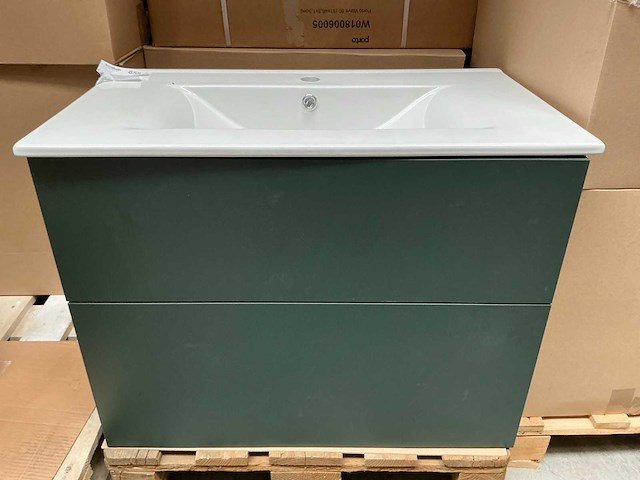 Rb bathroom grand badmeubel 80cm fir green - afbeelding 1 van  6